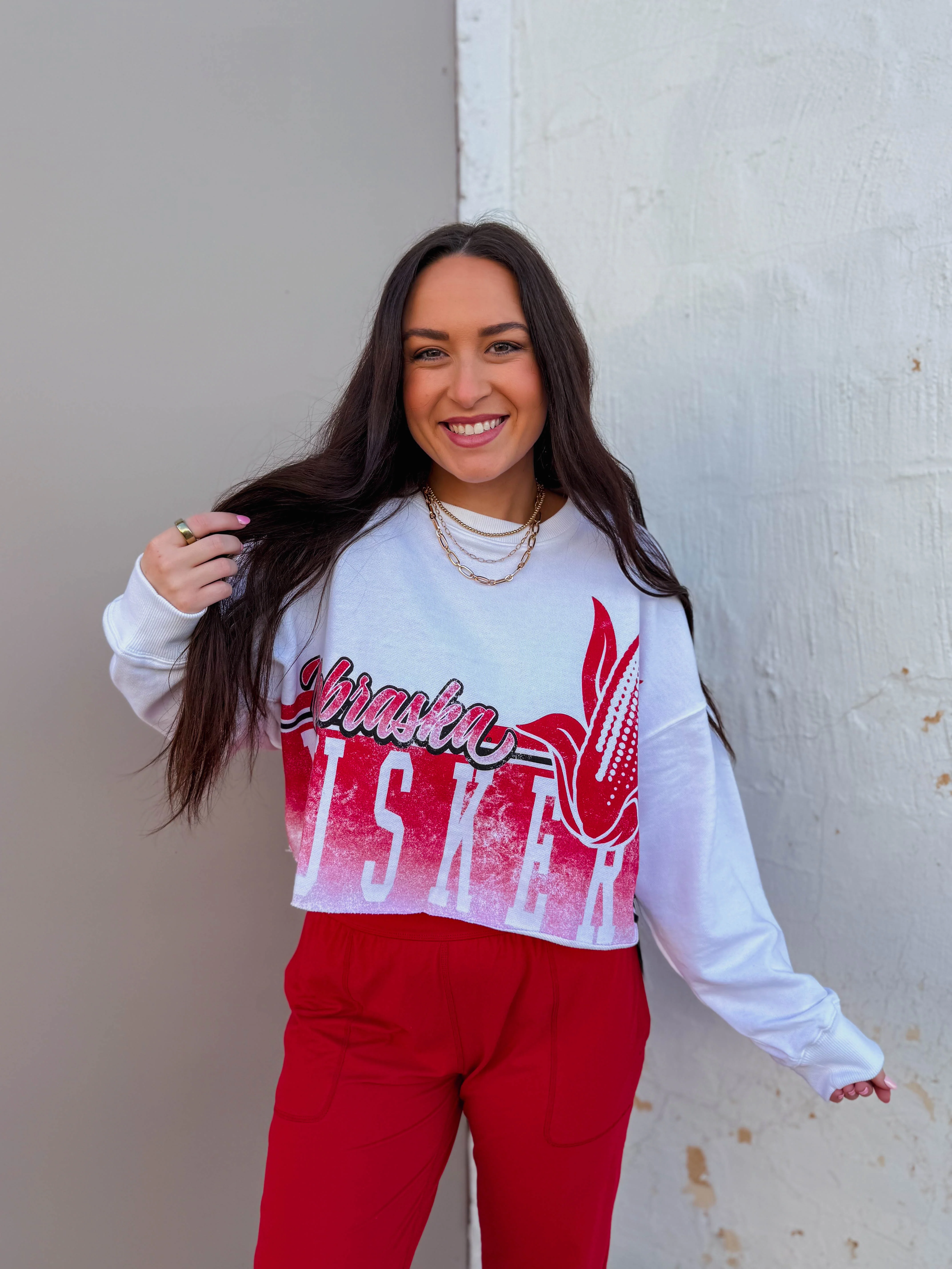 Nebraska Conway Cropped Pullover - Image 11